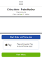 Mobile Screenshot of chinawokpalmharbor.com